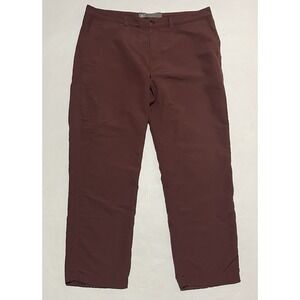 REI Men's Hiking Pants Size 38 X 31 Nylon Maroon Outdoor Travel Lightweigt